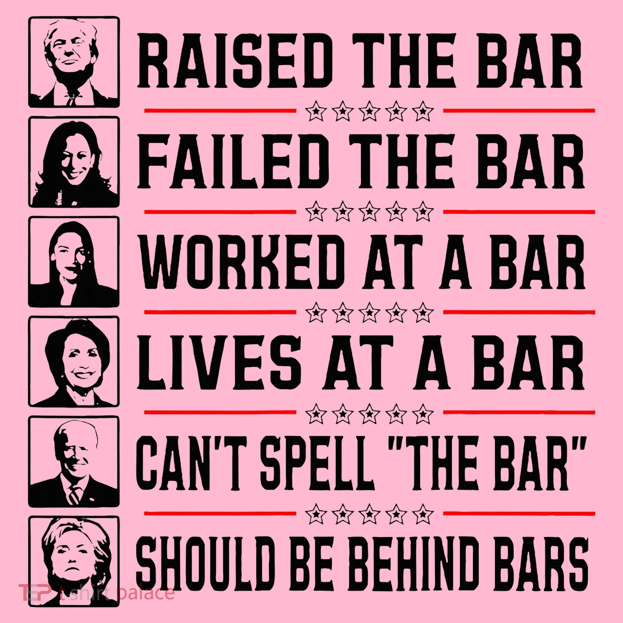 Pro Trump Raised The Bar Funny Political Anti Biden Meme Coaster
