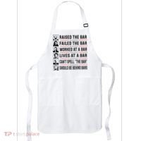 Pro Trump Raised The Bar Funny Political Anti Biden Meme Apron thumb 0
