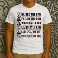 Pro Trump Raised The Bar Funny Political Anti Biden Meme T-Shirt thumb 3