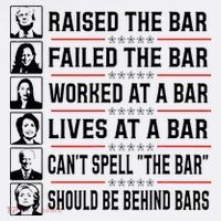 Pro Trump Raised The Bar Funny Political Anti Biden Meme Women's Hoodie thumb 2