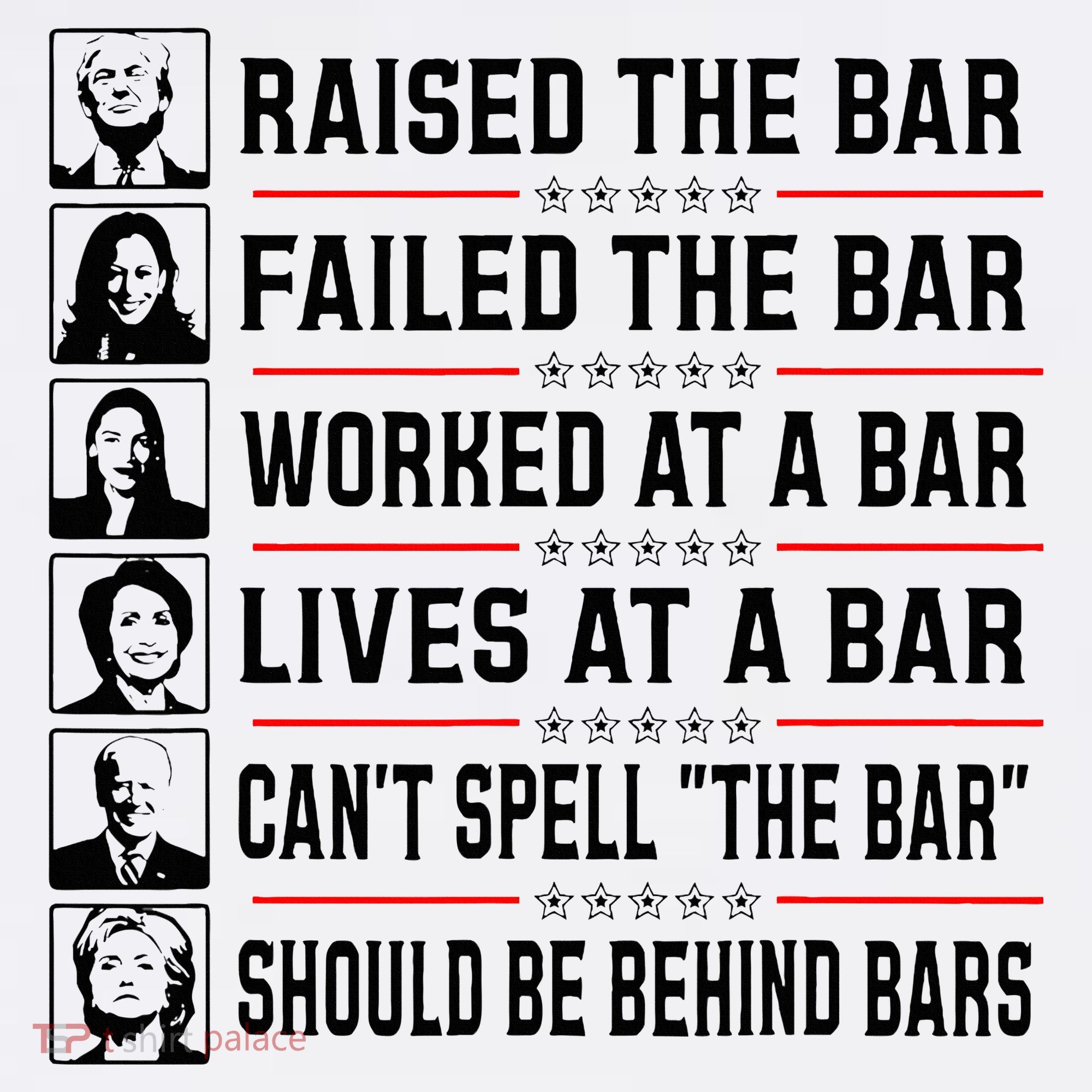 Pro Trump Raised The Bar Funny Political Anti Biden Meme Women's Hoodie