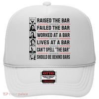 Pro Trump Raised The Bar Funny Political Anti Biden Meme Hat thumb 0