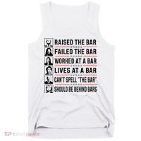 Pro Trump Raised The Bar Funny Political Anti Biden Meme Tank Top thumb 0