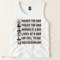 Pro Trump Raised The Bar Funny Political Anti Biden Meme Tank Top thumb 2