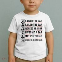 Pro Trump Raised The Bar Funny Political Anti Biden Meme Toddler T-Shirt thumb 2