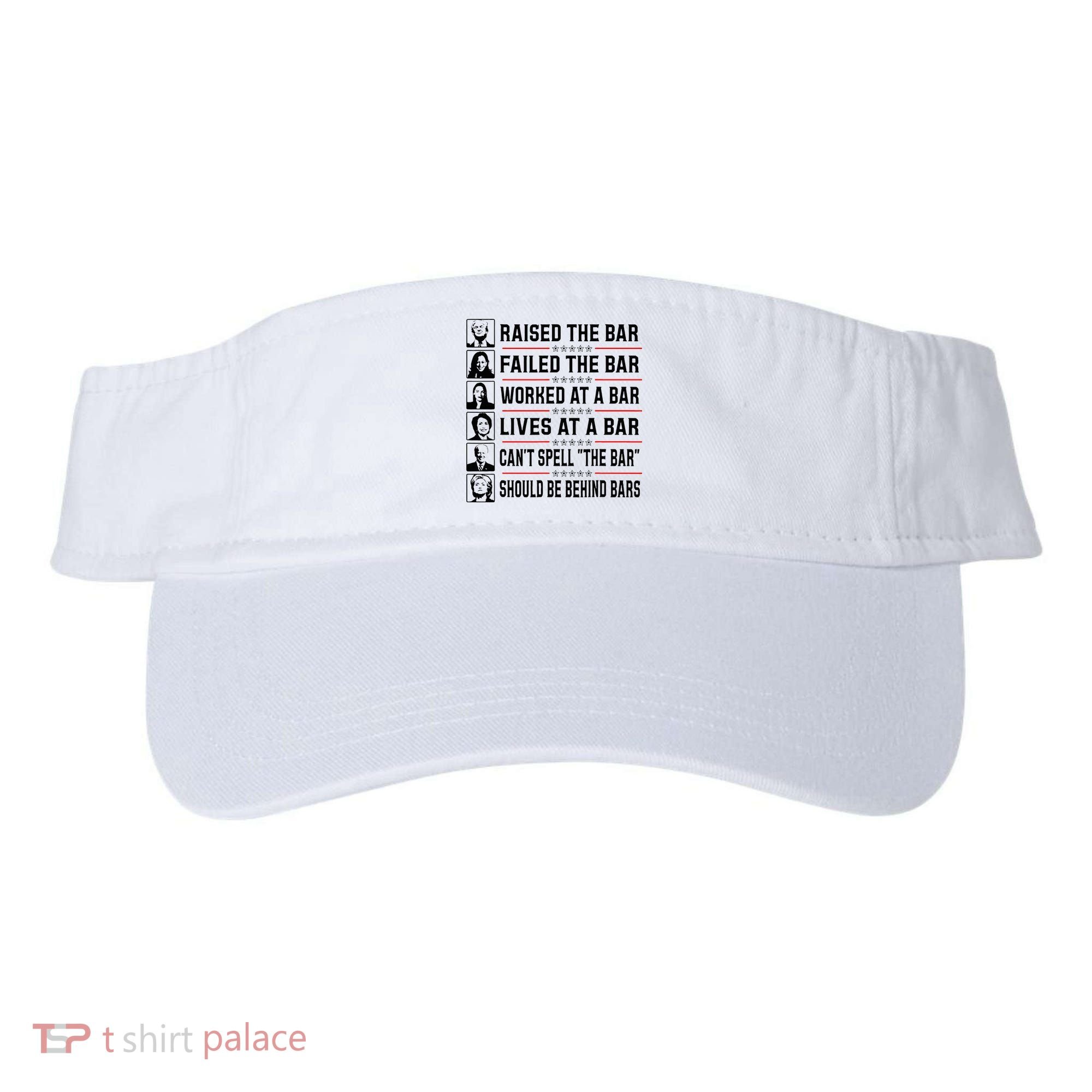 Pro Trump Raised The Bar Funny Political Anti Biden Meme Visor