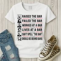 Pro Trump Raised The Bar Funny Political Anti Biden Meme Women's T-Shirt thumb 3
