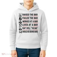 Pro Trump Raised The Bar Funny Political Anti Biden Meme Kids Hoodie thumb 4