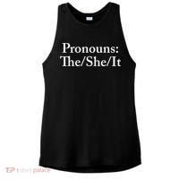 Pronouns The She It Ladies PosiCharge Tri-Blend Wicking Tank thumb 0