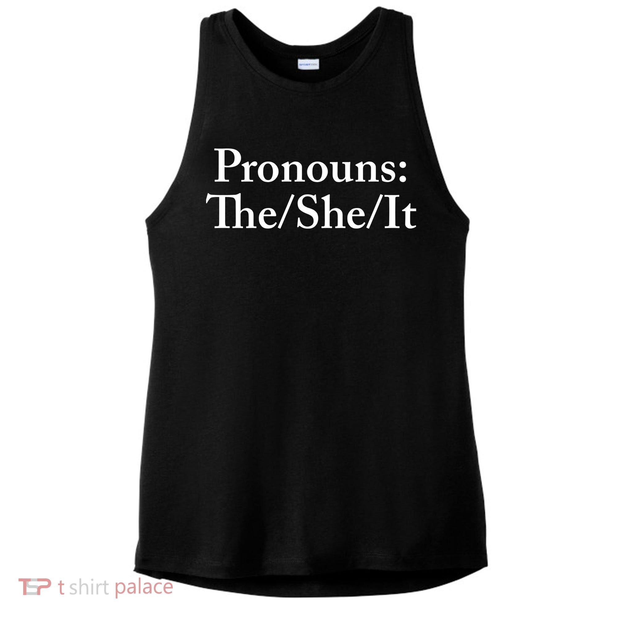Pronouns The She It Ladies PosiCharge Tri-Blend Wicking Tank
