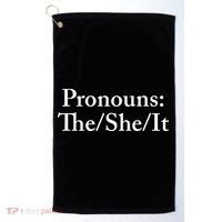 Pronouns The She It Golf Towel thumb 0