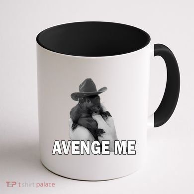 Peanut The Squirrel Avenge Me Coffee Mug back