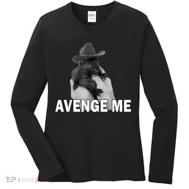 Peanut The Squirrel Avenge Me Women's Long Sleeve Shirt