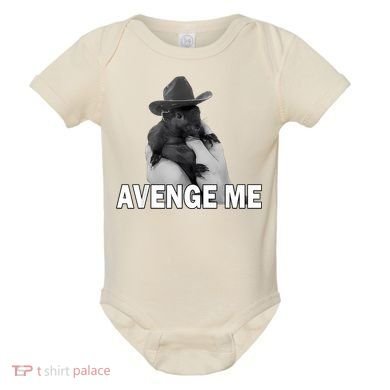 Peanut The Squirrel Avenge Me Baby Bodysuit