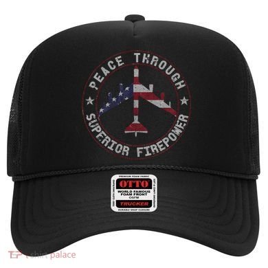 Peace Through Superior Firepower B 52 Stratofortress Design Hat
