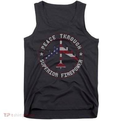 Peace Through Superior Firepower B 52 Stratofortress Design Tank Top