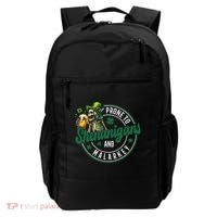 Prone To Shenanigans And Malarkey St Patricks Day Backpack thumb 0