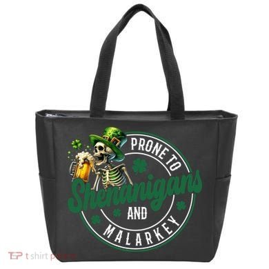 Prone To Shenanigans And Malarkey St Patricks Day Tote Bag