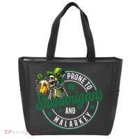 Prone To Shenanigans And Malarkey St Patricks Day Tote Bag thumb 0