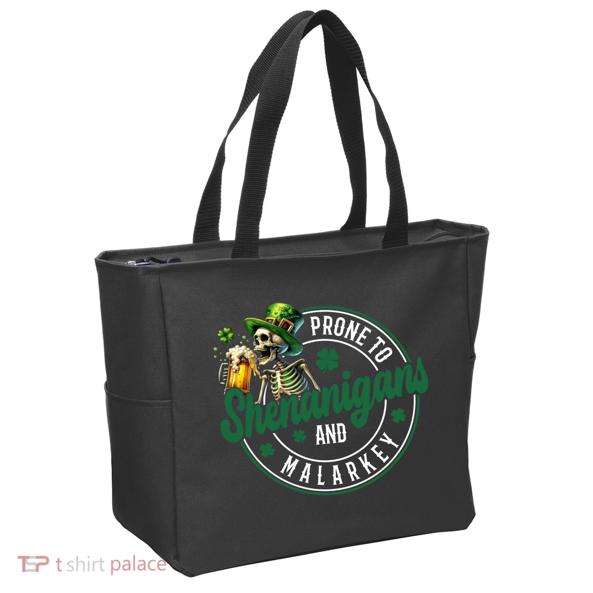 Prone To Shenanigans And Malarkey St Patricks Day Tote Bag
