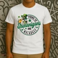 Prone To Shenanigans And Malarkey St Patricks Day T-Shirt thumb 3