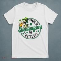 Prone To Shenanigans And Malarkey St Patricks Day T-Shirt thumb 5