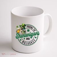 Prone To Shenanigans And Malarkey St Patricks Day Coffee Mug thumb 1