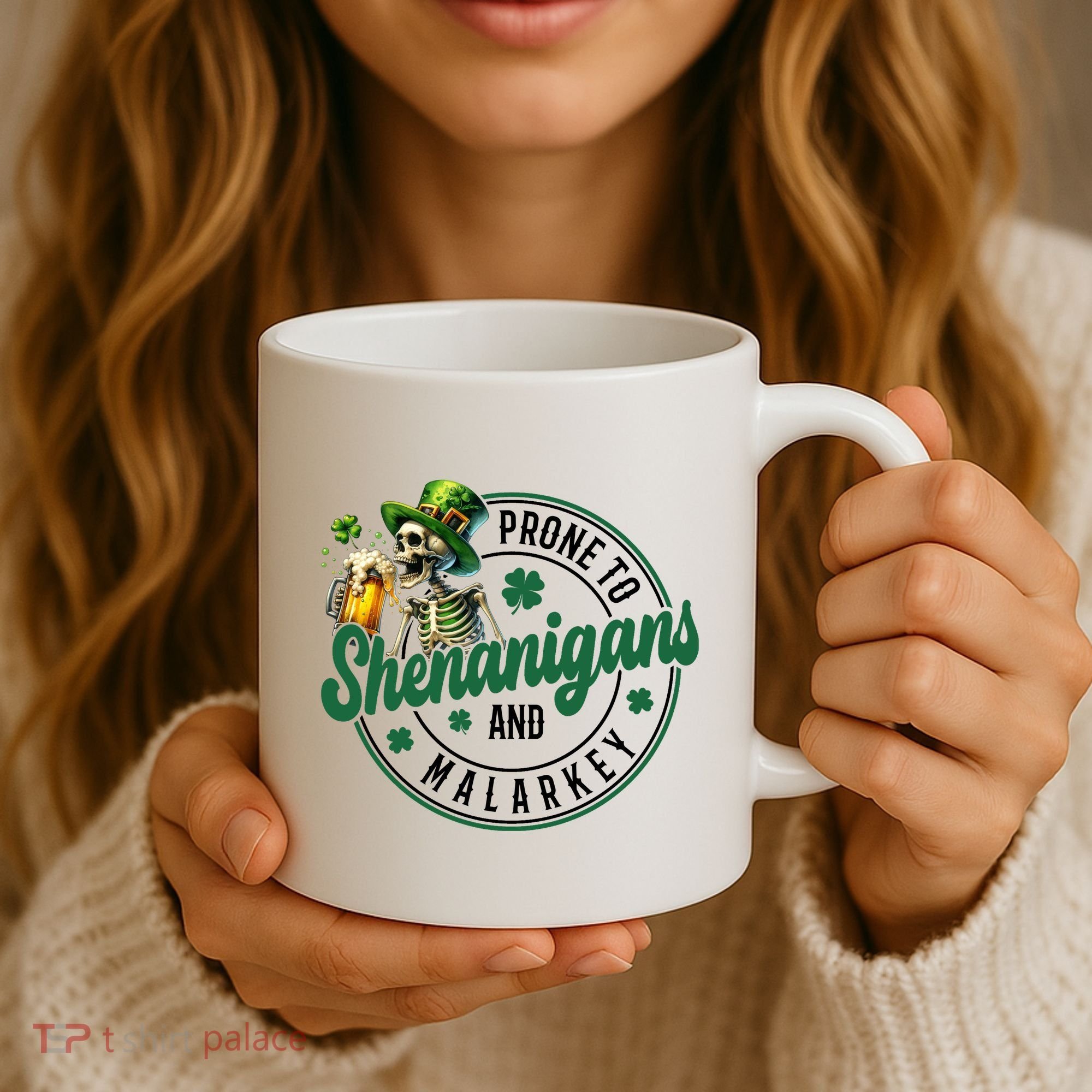 Prone To Shenanigans And Malarkey St Patricks Day Coffee Mug