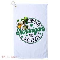 Prone To Shenanigans And Malarkey St Patricks Day Golf Towel thumb 0