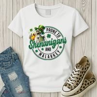 Prone To Shenanigans And Malarkey St Patricks Day Women's T-Shirt thumb 3