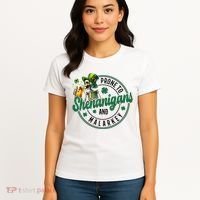 Prone To Shenanigans And Malarkey St Patricks Day Women's T-Shirt thumb 4
