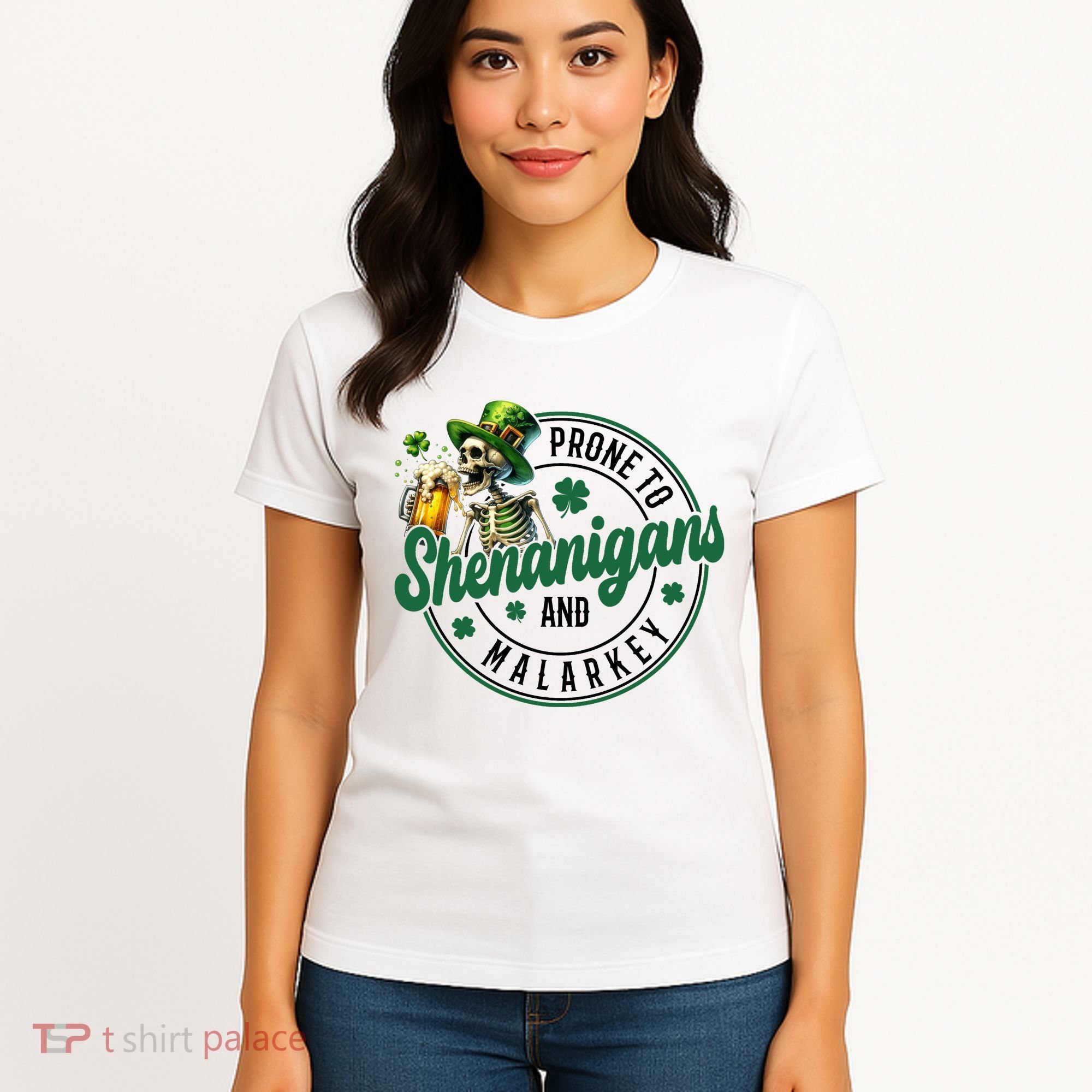 Prone To Shenanigans And Malarkey St Patricks Day Women's T-Shirt