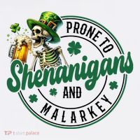 Prone To Shenanigans And Malarkey St Patricks Day Kids Long Sleeve Shirt thumb 2