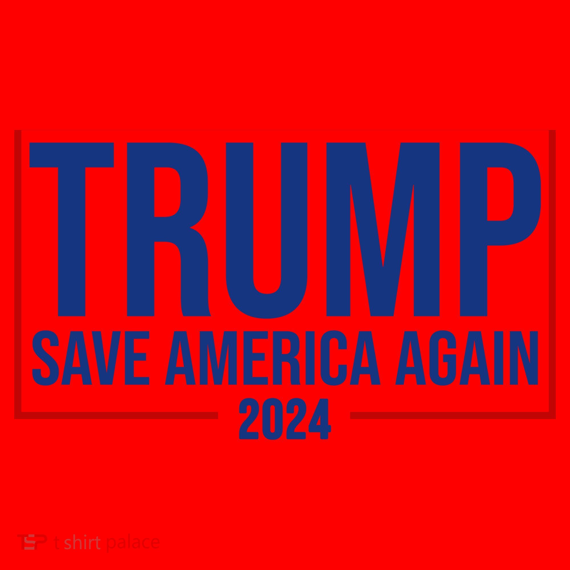 Pro Trump Save America Again 2024 Election Santa Hat