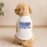 Pro Trump Save America Again 2024 Election Doggie Tank thumb 2