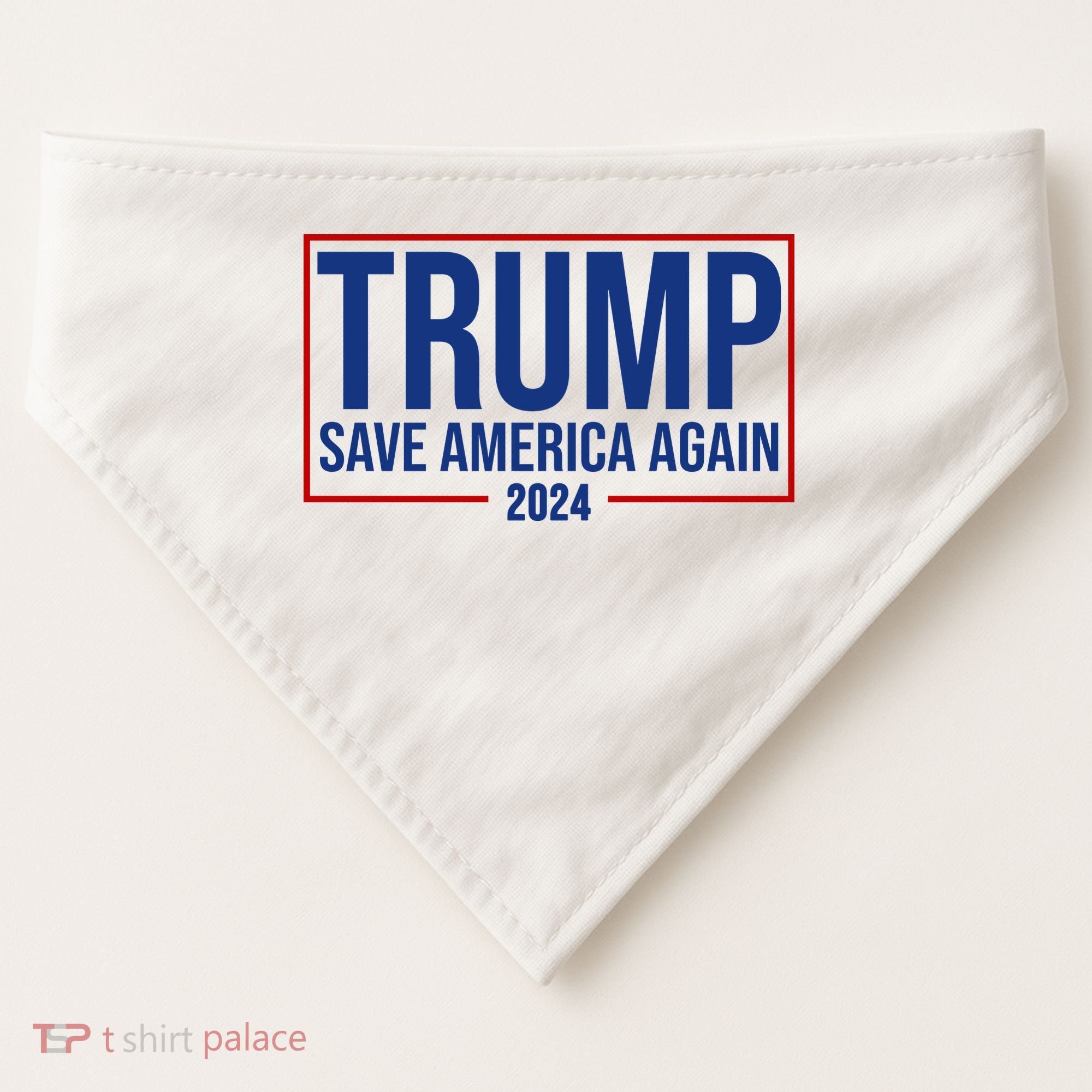 Pro Trump Save America Again 2024 Election USA-Made Doggie Bandana