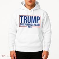 Pro Trump Save America Again 2024 Election Hoodie thumb 2