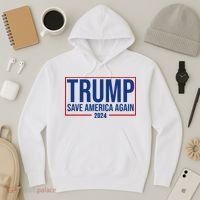 Pro Trump Save America Again 2024 Election Hoodie thumb 3