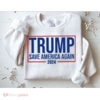 Pro Trump Save America Again 2024 Election Sweatshirt thumb 2