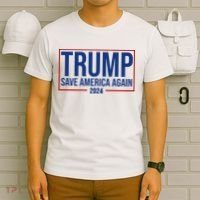 Pro Trump Save America Again 2024 Election T-Shirt thumb 6