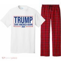 Pro Trump Save America Again 2024 Election Pajama Set thumb 0
