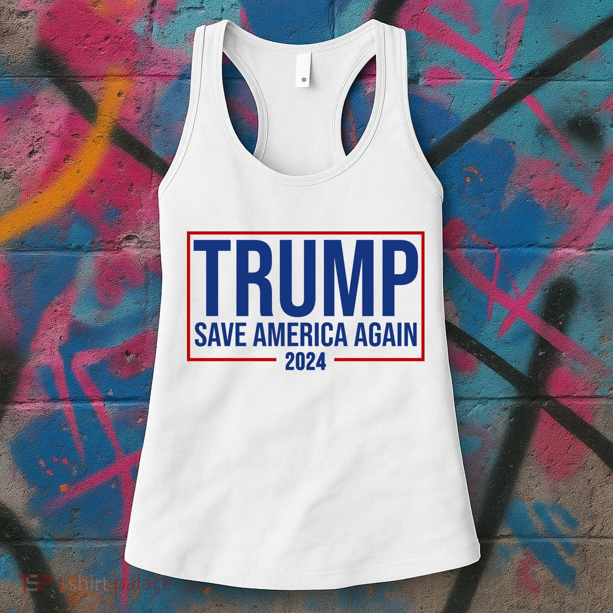 Pro Trump Save America Again 2024 Election Women's Tank Top