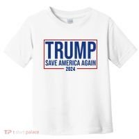 Pro Trump Save America Again 2024 Election Toddler T-Shirt thumb 0