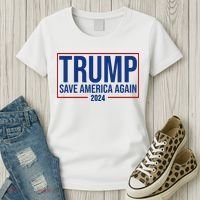 Pro Trump Save America Again 2024 Election Women's T-Shirt thumb 3