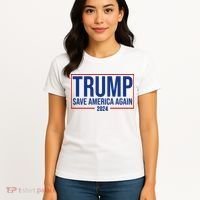 Pro Trump Save America Again 2024 Election Women's T-Shirt thumb 4
