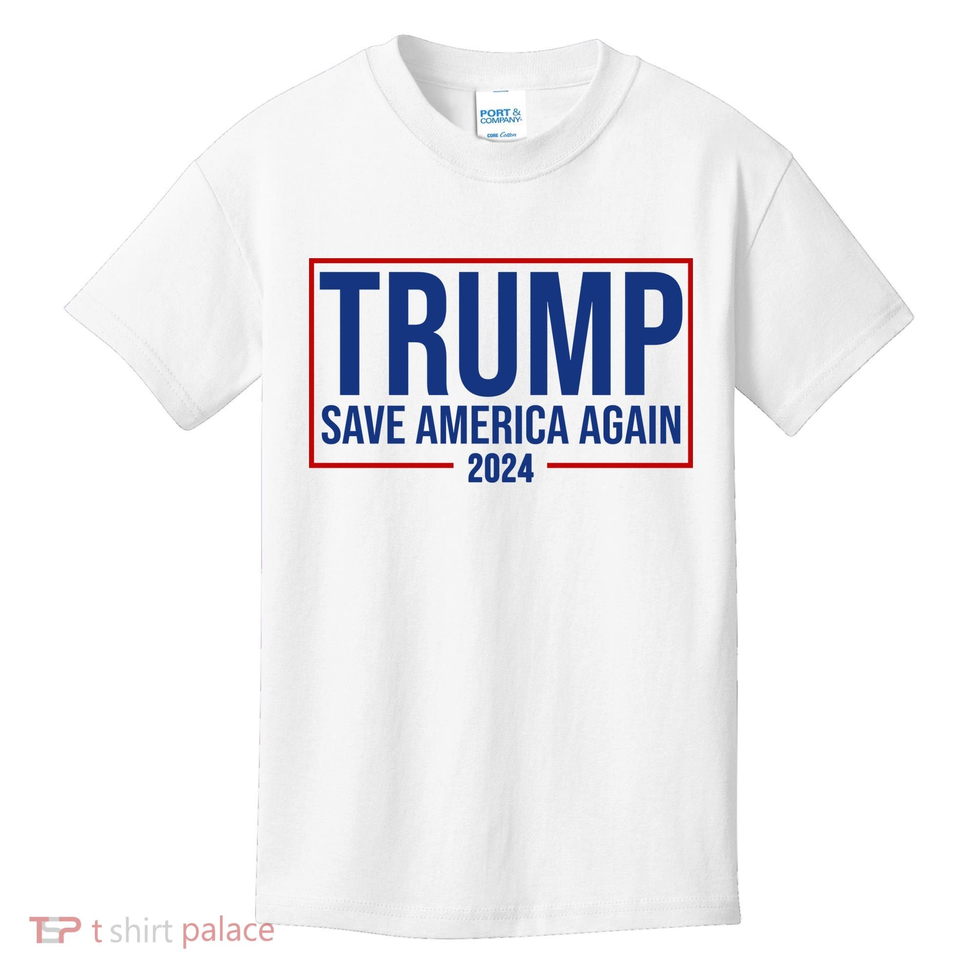 Pro Trump Save America Again 2024 Election Kids T-Shirt