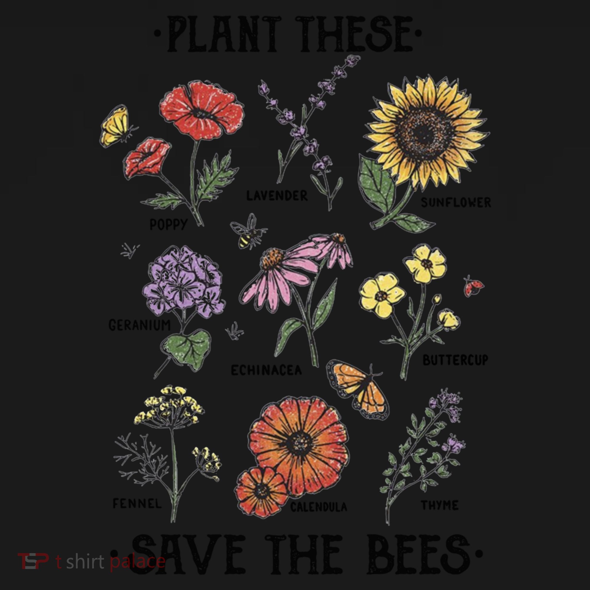 Plant These Save The Bees Flowers Gardening Gift Women's Hoodie