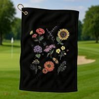 Plant These Save The Bees Flowers Gardening Gift Golf Towel thumb 1