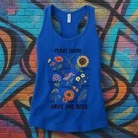 Plant These Save The Bees Flowers Gardening Gift Women's Tank Top thumb 3