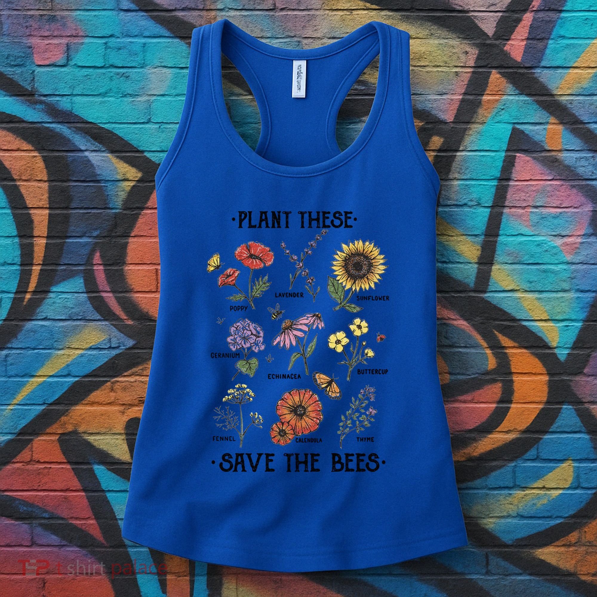 Plant These Save The Bees Flowers Gardening Gift Women's Tank Top